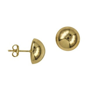 9ct YG Domed Studs