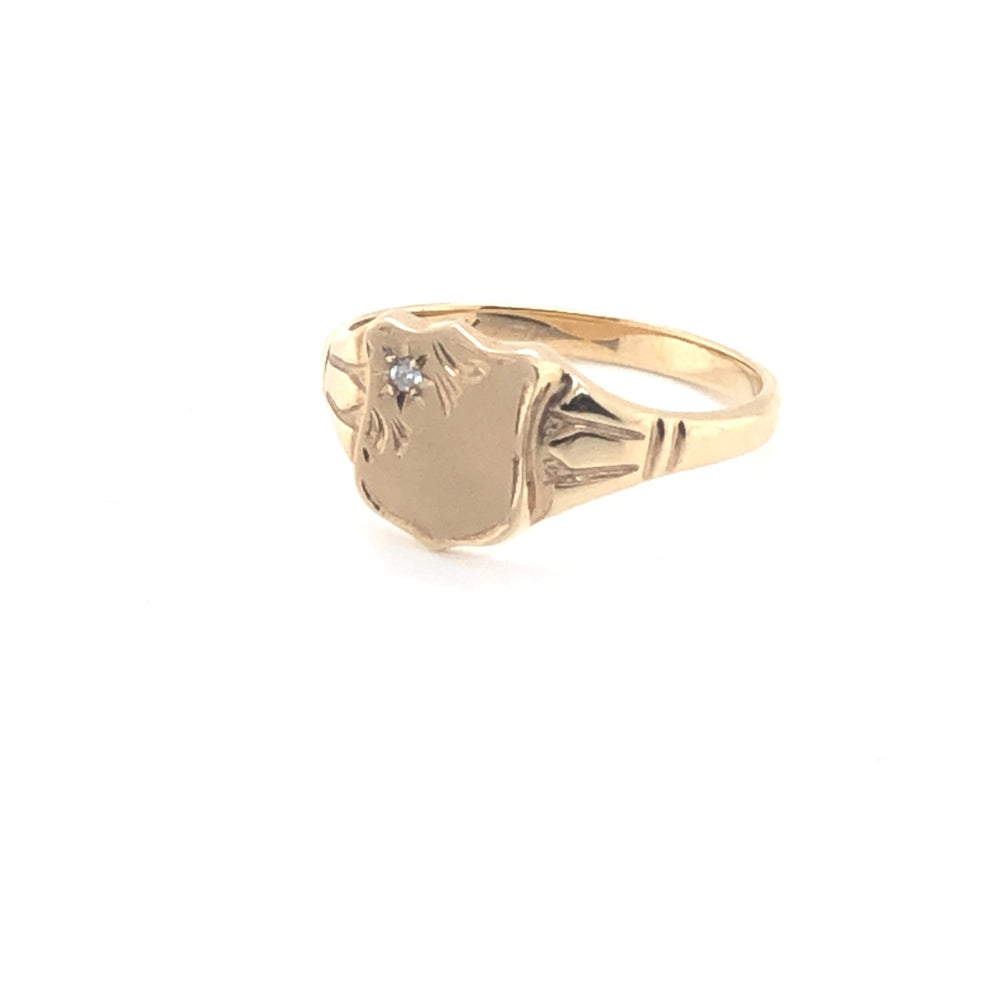 9ct YG Signet Ring