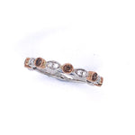9ct White & Rose Gold Diamond Ring