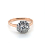 9ct R/WG Diamond Ring