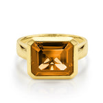 9ct YG Citrine Ring