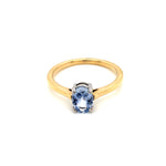 9ct YG Ceylon Sapphire Ring