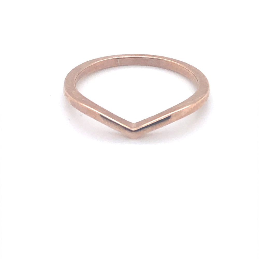 9ct RG Wishbone Ring
