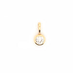 18ct YG Dia Pend Bezel Set H/I SI 0.25ct