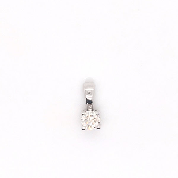 18ct White Gold Diamond Pendant