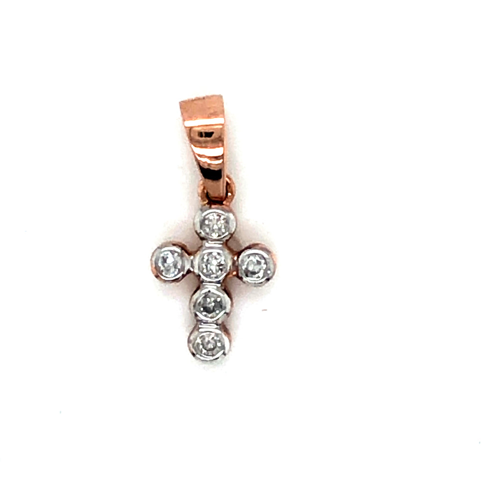 9ct RG Cross Pendant