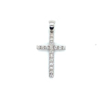 9ct WG Cross Pendant