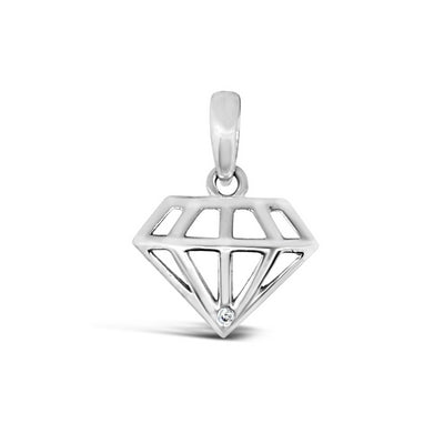 9ct WG Diamond Pendant