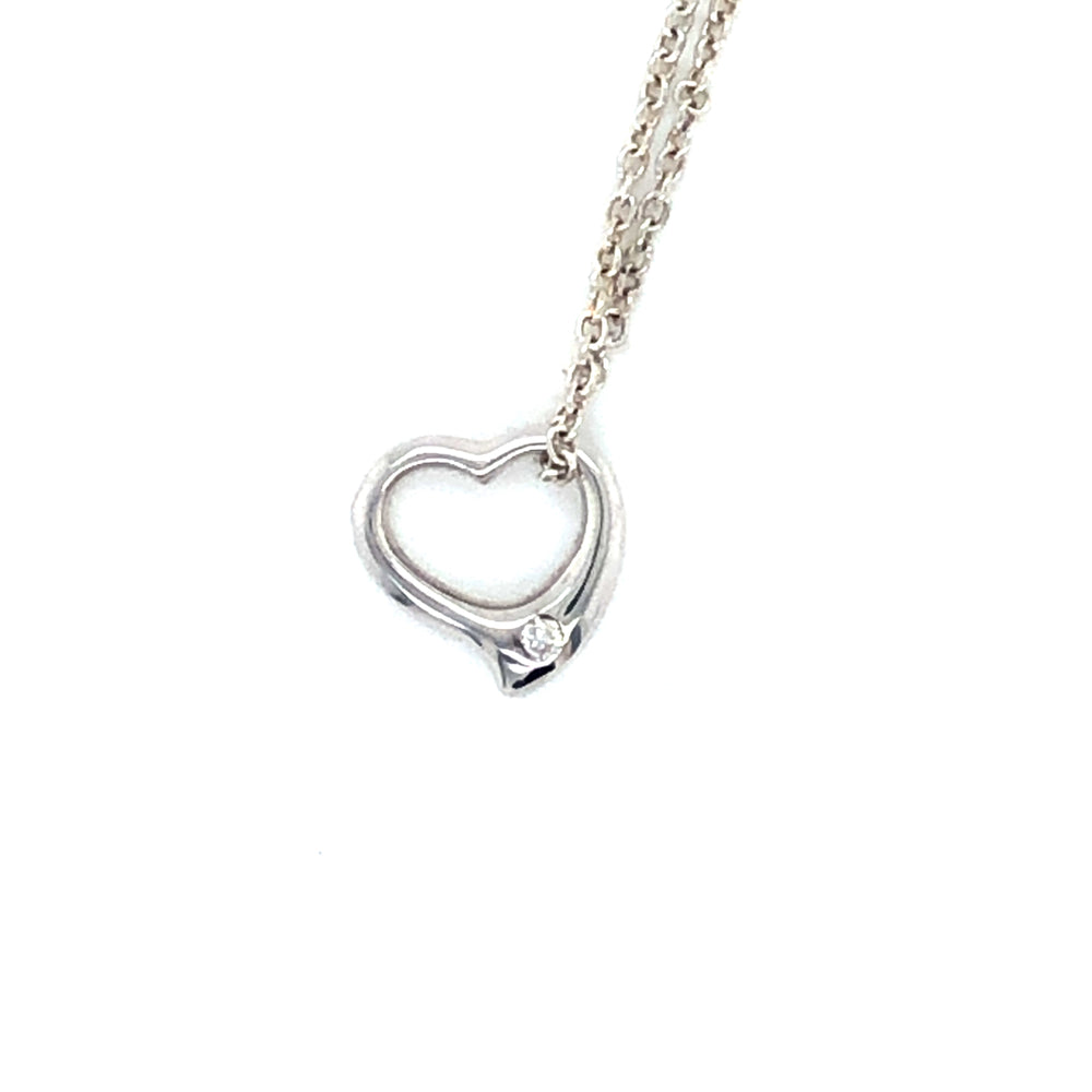 9ct WG Heart Pendant