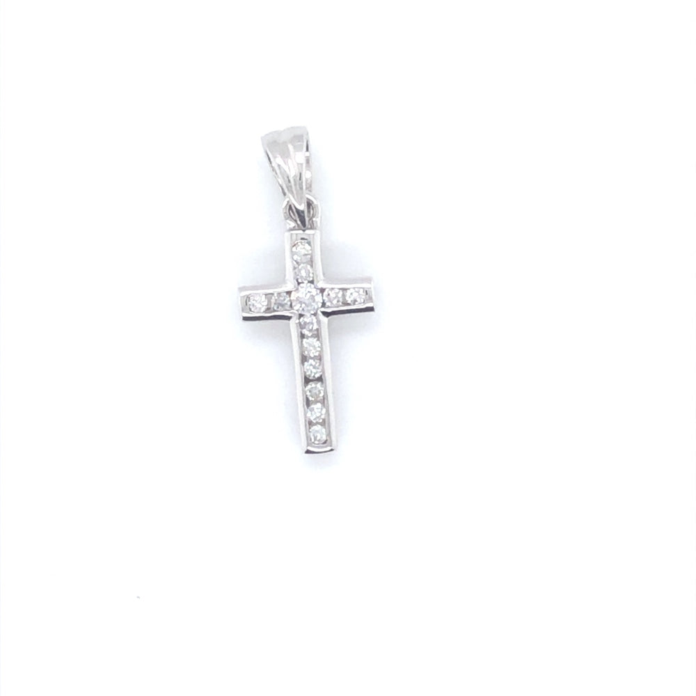 9ct WG Diamond Pendant