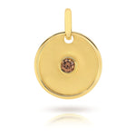 9ct Yellow Gold Chocolate Diamond Pendant