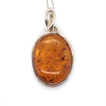 SS Amber Pendant