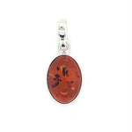 SS Amber Pendant