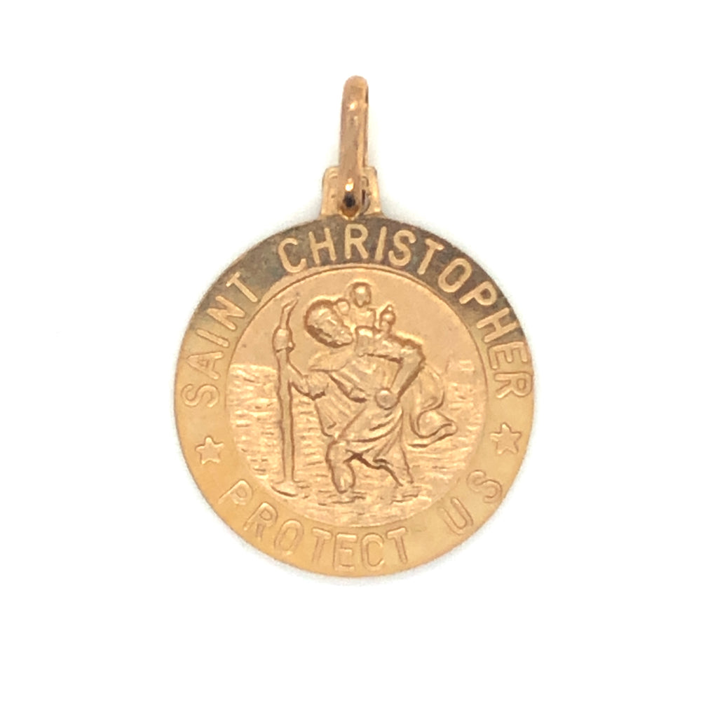 9ct YG St Christophers