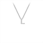 9ct WG Initial Necklace/ Pendant