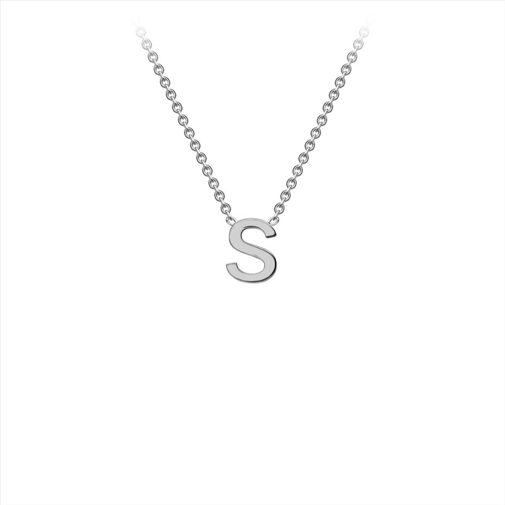 9ct WG Initial Necklace/ Pendant