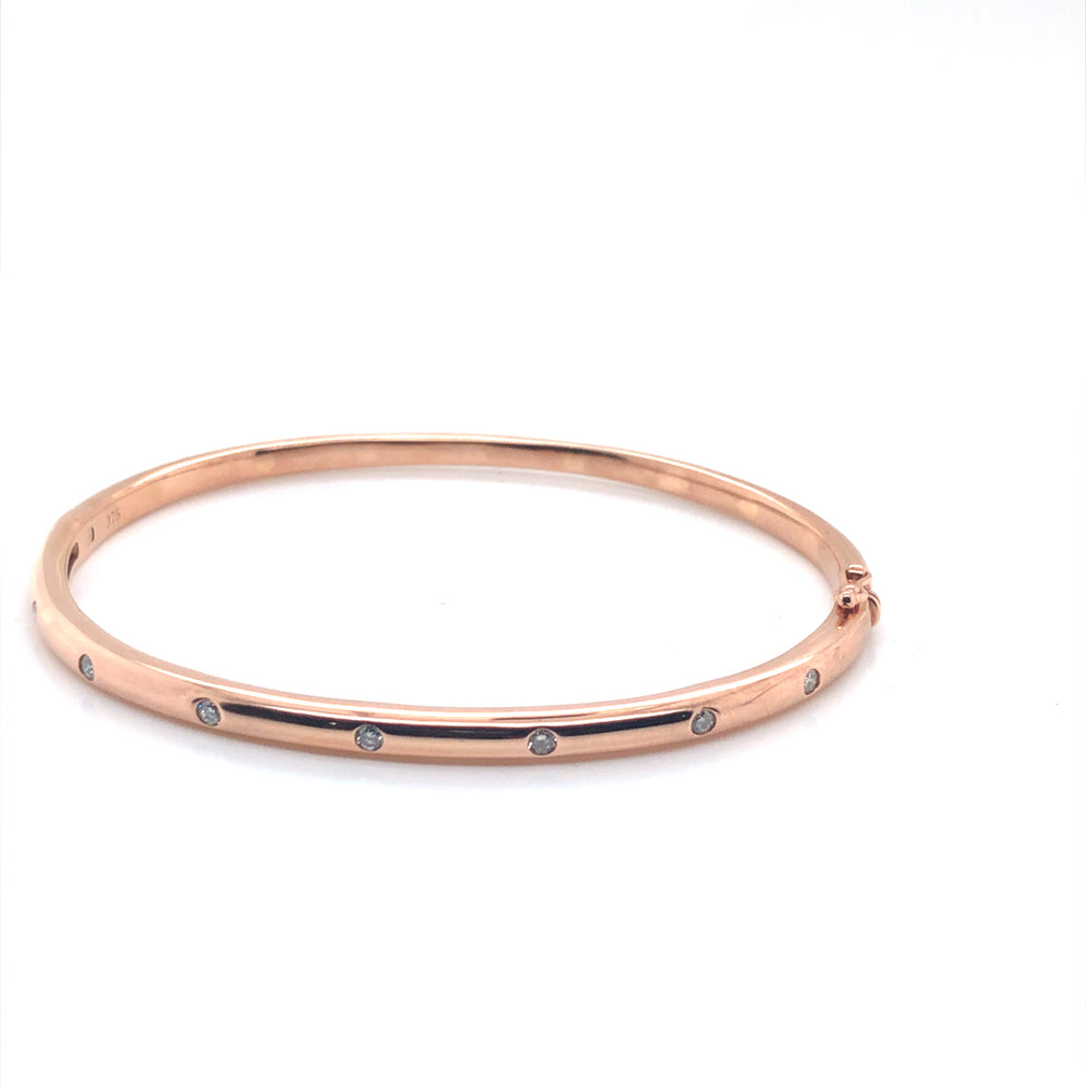 9ct RG Diamond Bangle