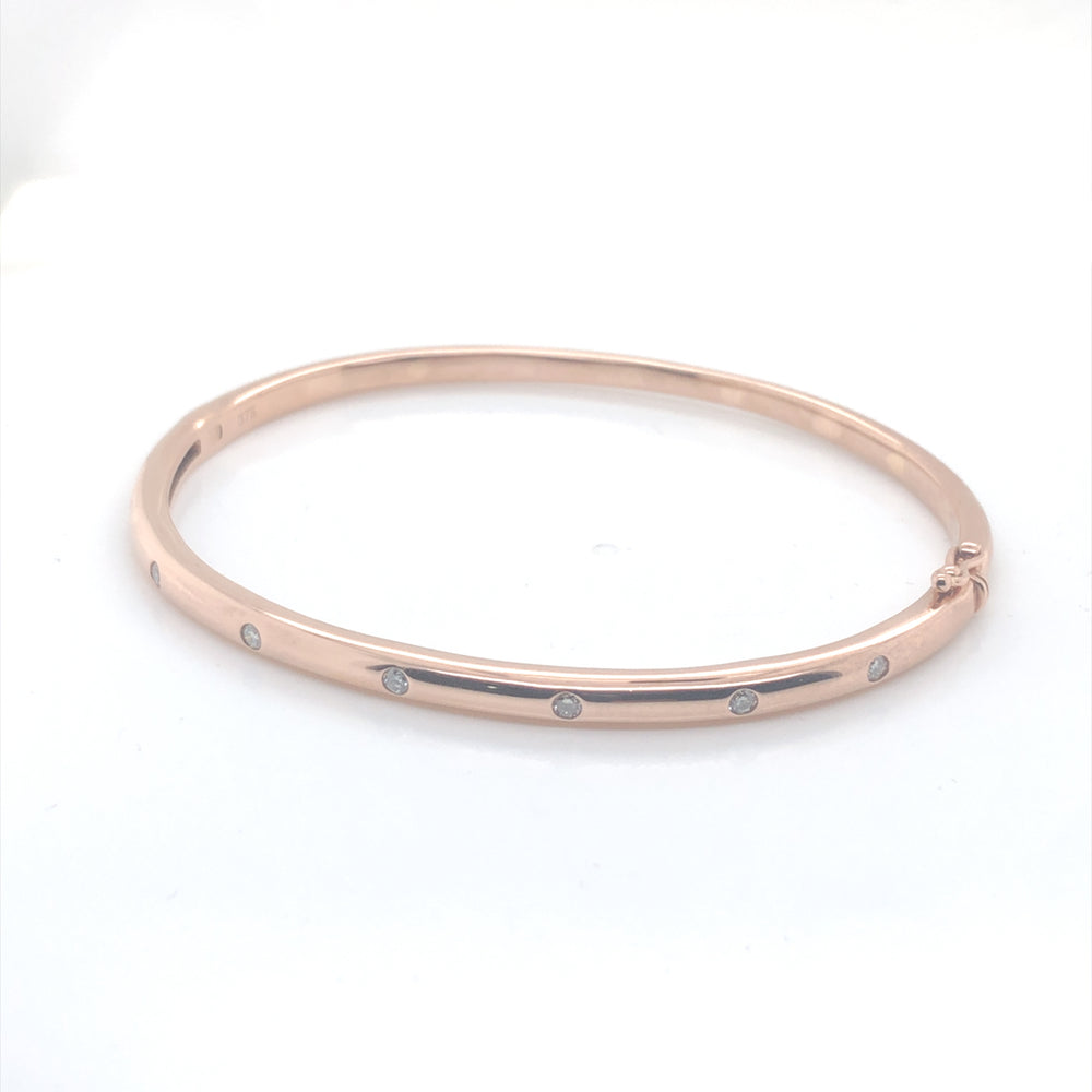 9ct RG Diamond Bangle