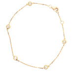 18ct YG Diamond Tennis Bracelet