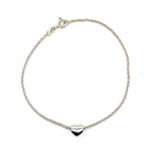 9ct WG Heart Bracelet