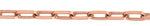 9ct Rose Gold Solid Medium Paperclip Link - 19cm Bracelet