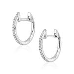 9ct WG Diamond Huggies