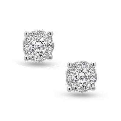9ct WG Diamond Earrings