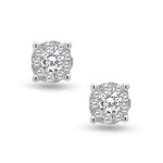 9ct WG Diamond Earrings