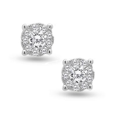 9ct WG Diamond Earrings