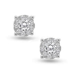 9ct WG Diamond Earrings