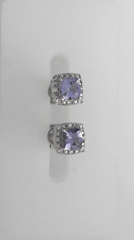 9ct WG Tanzanite Earrings