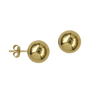 9ct YG Ball Studs