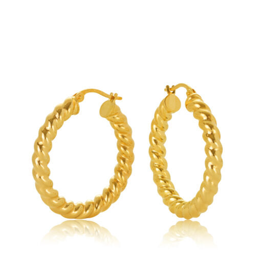 9ct YG Hoops