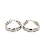 9ct WG Hoops