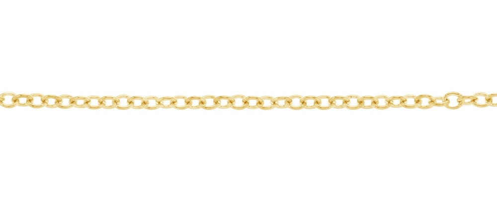 18ct YG Cable 41cm + 5cm Ext Chain