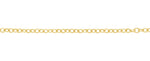 18ct YG Cable 41cm + 5cm Ext Chain