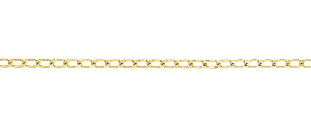 9ct YG Curb 50cm Chain