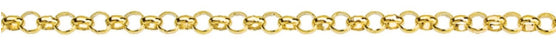 9ct Gold Solid Round Belcher - 50cm Chain