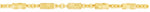 9ct Gold Solid Diamond Cut Ball Beads and Cable 45cm Chain