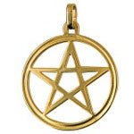 9ct YG Pentagram