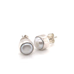 Sterling Silver Pearl Studs