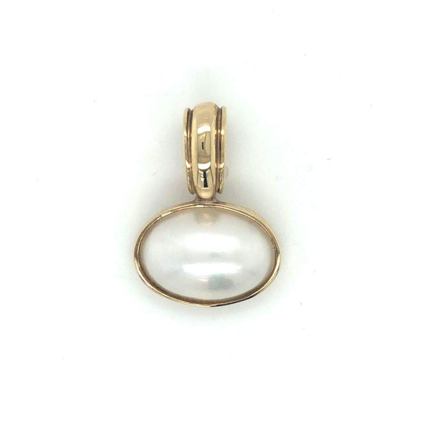 9ct YG Pearl Pendant
