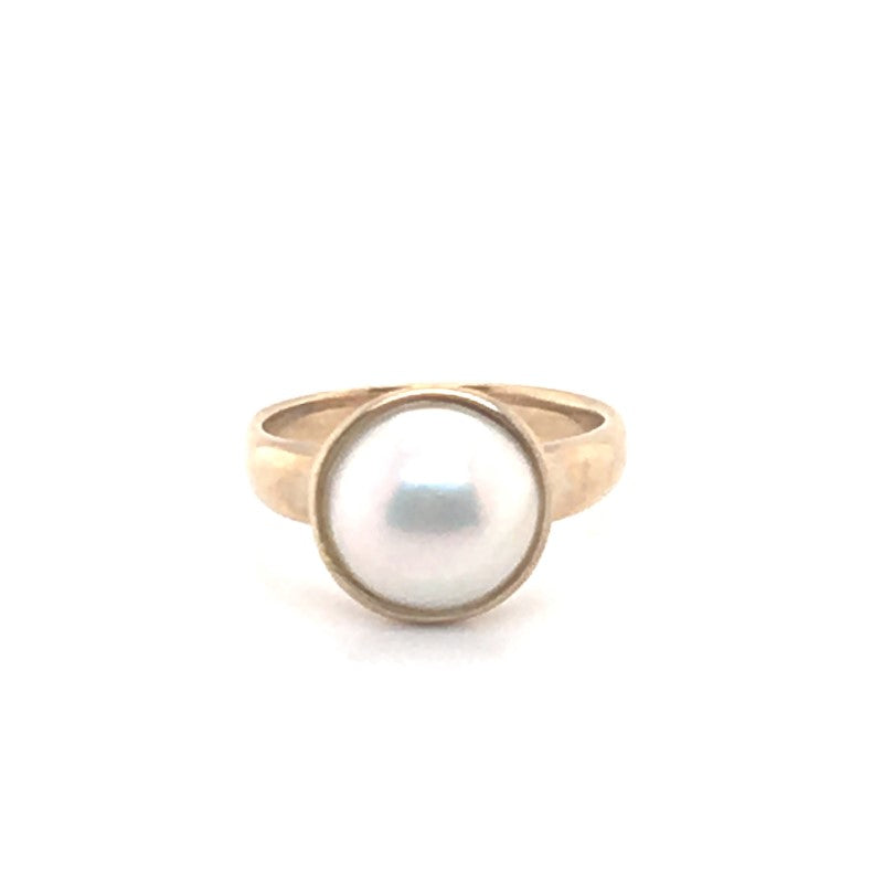 9ct YG Pearl Ring