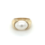 9ct YG Mabe Pearl Ring