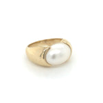 9ct YG Mabe Pearl Ring