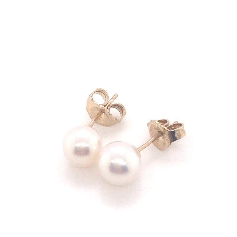 9ct YG Pearl Stud