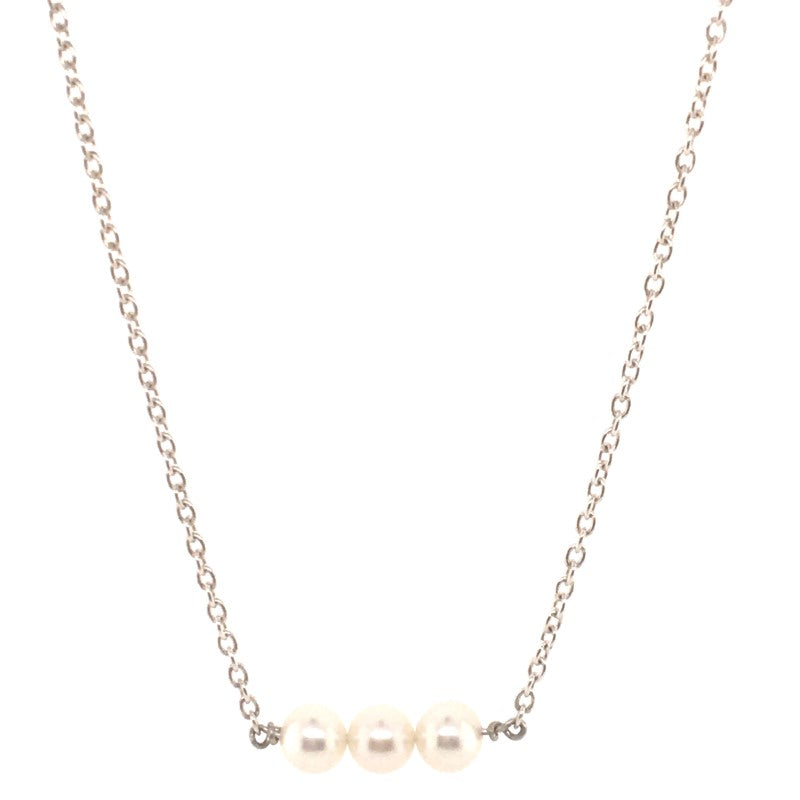 Sterling Silver Pearl Necklace