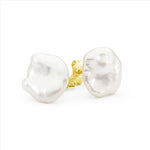 9ct YG Pearl Studs