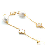 Gold Plated Pearl Necklace
