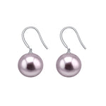 9ct WG Tahitian Pearl Drop Earrings